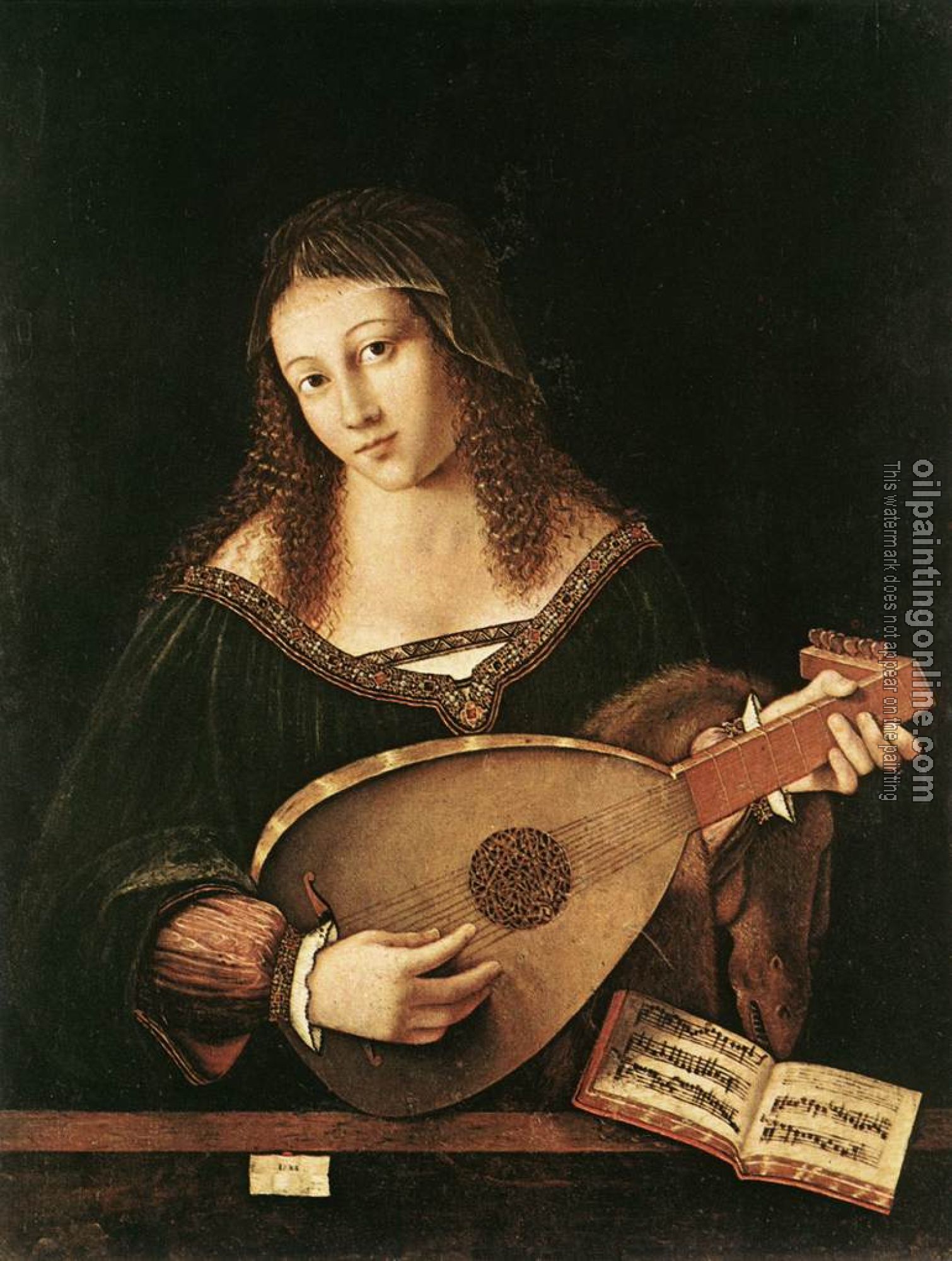 Bartolomeo Veneto - Woman Playing a Lute